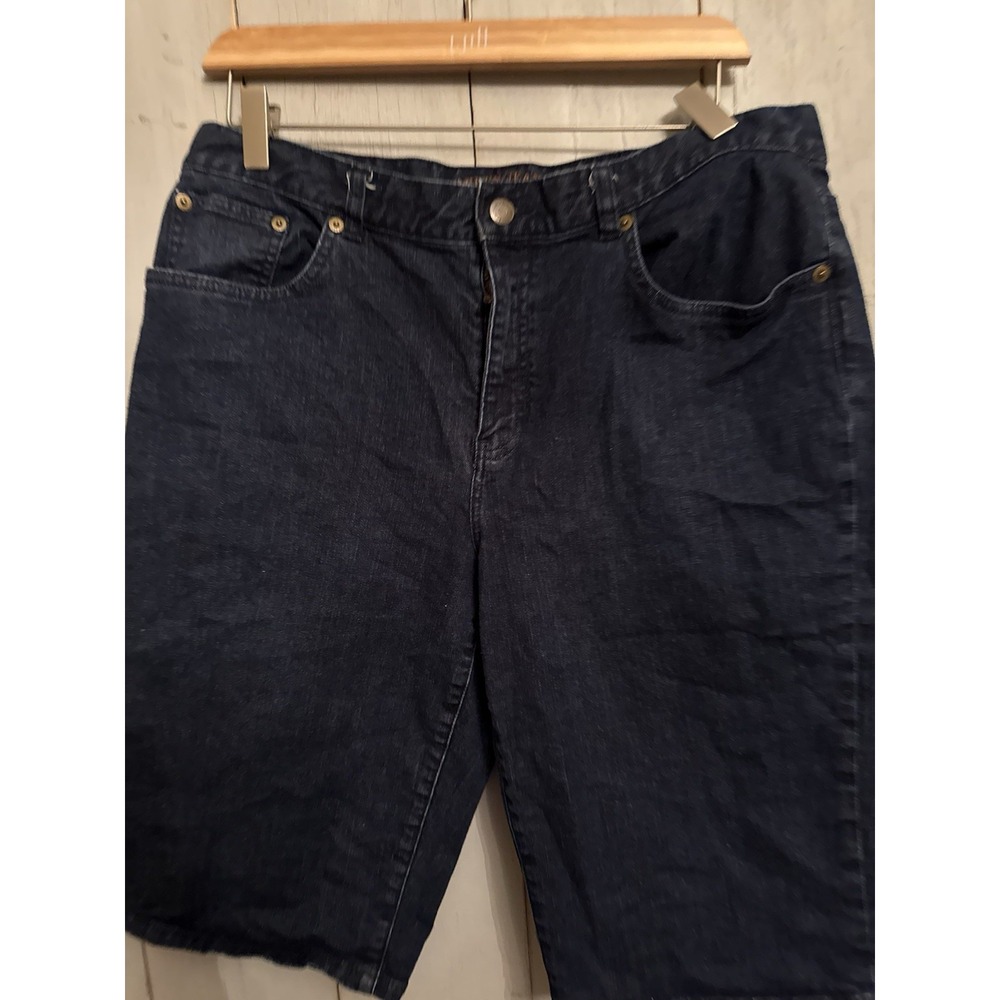 Lauren Ralph Lauren Classic Bermuda Shorts Women 14 Dark Denim Shorts 14W